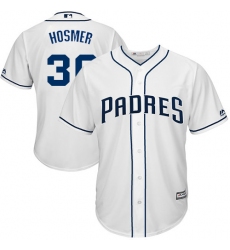 Youth Majestic San Diego Padres #30 Eric Hosmer Authentic White Home Cool Base MLB Jersey