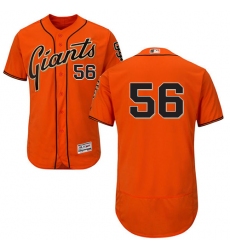 Men's Majestic San Francisco Giants #56 Tony Watson Orange Alternate Flex Base Authentic Collection MLB Jersey