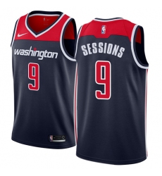 Men's Nike Washington Wizards #9 Ramon Sessions Authentic Navy Blue NBA Jersey Statement Edition