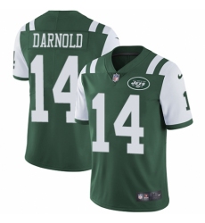 Youth Nike New York Jets #14 Sam Darnold Green Team Color Vapor Untouchable Limited Player NFL Jersey
