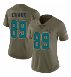 Women's Nike Jacksonville Jaguars #89 DJ Chark Limited Olive 2017 Salute to Service NFL Jersey