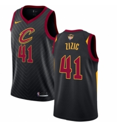 Youth Nike Cleveland Cavaliers #41 Ante Zizic Swingman Black 2018 NBA Finals Bound NBA Jersey Statement Edition