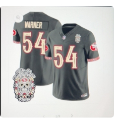 Men's San Francisco 49ers #54 Fred Warner Black Limited Stitched Football Jersey