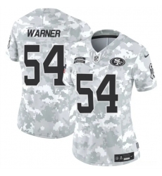 Women's San Francisco 49ers #54 Fred Warner 2024 F.U.S.E Arctic Camo Salute To Service Limited Stitched Jersey(Run Small)