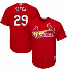 Youth Majestic St. Louis Cardinals #29 lex Reyes Replica Red Alternate Cool Base MLB Jersey