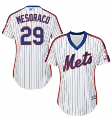Women's Majestic New York Mets #29 Devin Mesoraco Authentic White Alternate Cool Base MLB Jersey