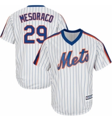 Youth Majestic New York Mets #29 Devin Mesoraco Authentic White Alternate Cool Base MLB Jersey
