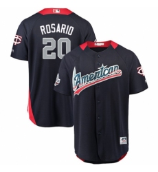Men's Majestic Minnesota Twins #20 Eddie Rosario Game Navy Blue American League 2018 MLB All-Star MLB Jersey