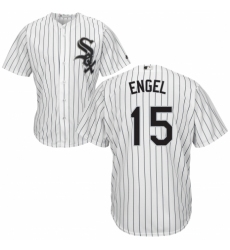 Men's Majestic Chicago White Sox #15 Adam Engel Replica White Home Cool Base MLB Jersey