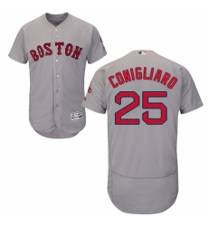 Men's Majestic Boston Red Sox #25 Tony Conigliaro Grey Road Flex Base Authentic Collection MLB Jersey