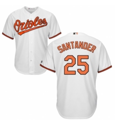Youth Majestic Baltimore Orioles #25 Anthony Santander Authentic White Home Cool Base MLB Jersey