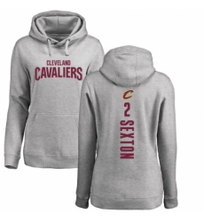 NBA Women's Nike Cleveland Cavaliers #2 Collin Sexton Ash Backer Pullover Hoodie