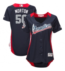 Women's Majestic Houston Astros #50 Charlie Morton Game Navy Blue American League 2018 MLB All-Star MLB Jersey