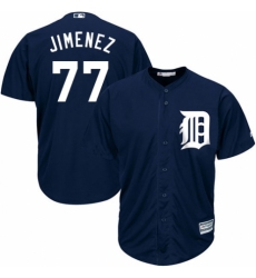 Youth Majestic Detroit Tigers #77 Joe Jimenez Replica Navy Blue Alternate Cool Base MLB Jersey
