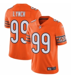 Men's Nike Chicago Bears #99 Aaron Lynch Limited Orange Rush Vapor Untouchable NFL Jersey