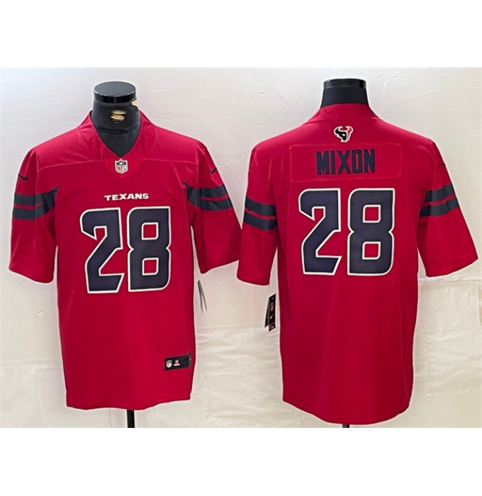 Men's Houston Texans #28 Joe Mixon Red Vapor Untouchable Stitched Football Jersey
