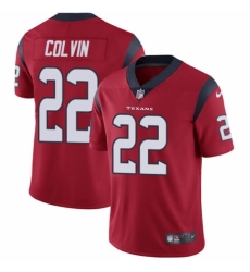 Youth Nike Houston Texans #22 Aaron Colvin Red Alternate Vapor Untouchable Limited Player NFL Jersey