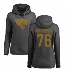 NFL Women's Nike Jacksonville Jaguars #76 Will Richardson Ash One Color Pullover Hoodie