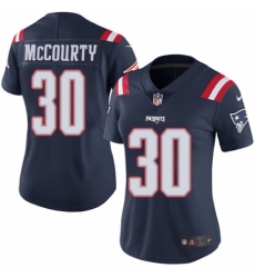 Women's Nike New England Patriots #30 Jason McCourty Limited Navy Blue Rush Vapor Untouchable NFL Jersey