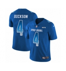 Men's Nike Seattle Seahawks #4 Michael Dickson Limited Royal Blue NFC 2019 Pro Bowl NFL Jersey