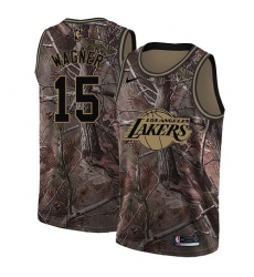 Women's Nike Los Angeles Lakers #15 Moritz Wagner Swingman Camo Realtree Collection NBA Jersey
