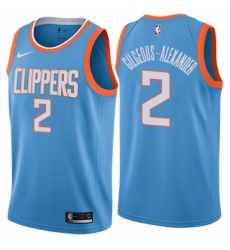 Men's Nike Los Angeles Clippers #13 Marcin Gortat Swingman Blue NBA Jersey - Icon Edition