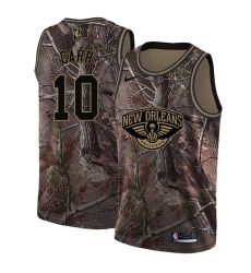 Women's Nike New Orleans Pelicans #10 Tony Carr Swingman Camo Realtree Collection NBA Jersey