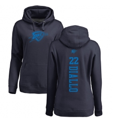 NBA Women's Nike Oklahoma City Thunder #22 Hamidou Diallo Navy Blue One Color Backer Pullover Hoodie