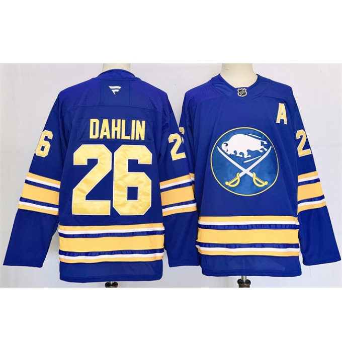 Men's Buffalo Sabres #26 Rasmus Dahlin Blue 2024-25 Stitched Jersey