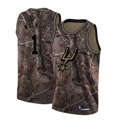 Women's Nike San Antonio Spurs #1 Lonnie Walker Swingman Camo Realtree Collection NBA Jersey