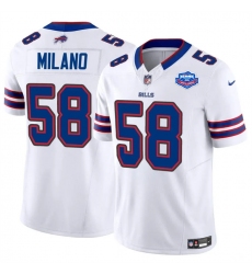 Men's Buffalo Bills #58 Matt Milano White 2025 F.U.S.E. With Farewell Vapor Untouchable Limited Football Stitched Jersey