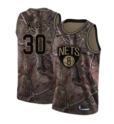 Men's Nike Brooklyn Nets #30 Dzanan Musa Swingman Camo Realtree Collection NBA Jersey