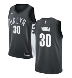 Men's Nike Brooklyn Nets #30 Dzanan Musa Swingman Gray NBA Jersey Statement Edition
