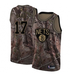Women's Nike Brooklyn Nets #17 Ed Davis Swingman Camo Realtree Collection NBA Jersey