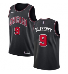 Youth Nike Chicago Bulls #9 Antonio Blakeney Swingman Black NBA Jersey Statement Edition