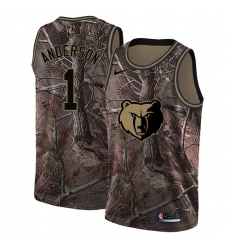 Men's Nike Memphis Grizzlies #1 Kyle Anderson Swingman Camo Realtree Collection NBA Jersey