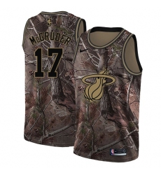 Men's Nike Miami Heat #17 Rodney McGruder Swingman Camo Realtree Collection NBA Jersey