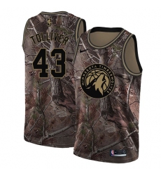 Men's Nike Minnesota Timberwolves #43 Anthony Tolliver Swingman Camo Realtree Collection NBA Jersey