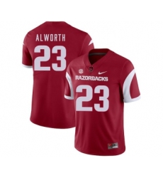 Arkansas Razorbacks 23 Lance Alworth Red College Football Jersey