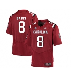 South Carolina Gamecocks 8 Randrecous Davis Red College Football Jersey