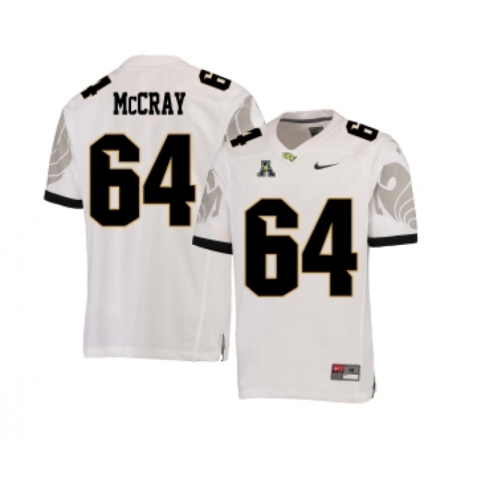 UCF Knights 64 Justin McCray White College Football Jersey