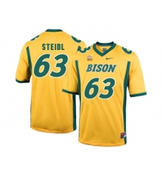 North Dakota State Bison 63 Aaron Steidl Gold College Football Jersey