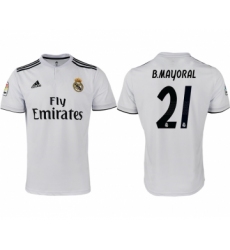2018-19 Real Madrid 21 B.MAYORAL Home Thailand Soccer Jersey