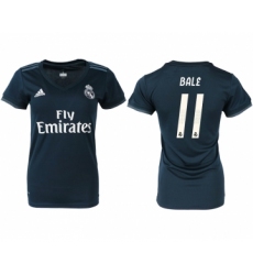 2018-19 Real Madrid 11 BALE Away Women Soccer Jersey