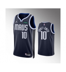 Men's Dallas Mavericks #10 Dorian Finney-Smith Navy Statement Edition Stitched Basketball Jersey