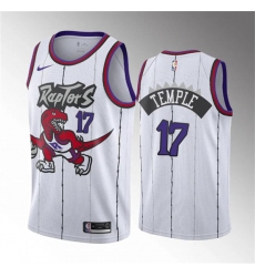 Men's Toronto Raptors #17 Garrett Temple White Classic Edition Stitched Basketball Jersey
