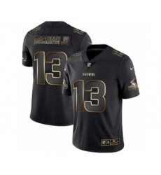 Men Cleveland Browns #13 Odell Beckham Jr Black Golden Edition 2019 Vapor Untouchable Limited Jersey