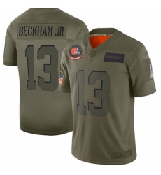 Youth Cleveland Browns #13 Odell Beckham Jr. Limited Camo 2019 Salute to Service Football Jersey
