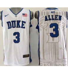 Blue Devils #3 Grayson Allen White Basketball New Stitched NCAA Jersey