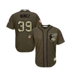 Men's Baltimore Orioles #39 Renato Nunez Authentic Green Salute to Service Baseball Jersey